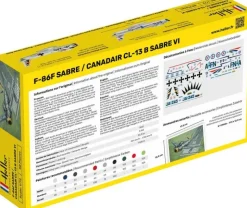 Heller 56277STARTER KIT F-86F Sabre / Canadair CL-13 B Sabre VI in 1:72 inkl. Kleber, Pinsel und Hauptfarben