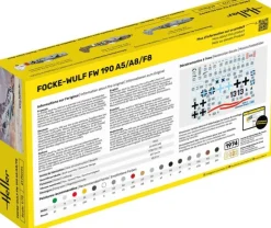 Heller 56235STARTER KIT FW 190 A5/A8/F8 Plastikbausatz in 1:72 inkl. Kleber, Pinsel und Hauptfarben