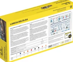 Heller 56177STARTER KIT Lancia Delta S4 Plastikbausatz in 1:43 inkl. Kleber, Pinsel und Hauptfarben