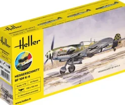 Heller 56229STARTER KIT Messerschmitt Bf 109 K-4 Plastikbausatz in 1:72 inkl. Kleber, Pinsel und Hauptfarben