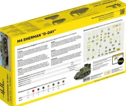 Heller 56892STARTER KIT M4 Sherman D-Day Plastikbausatz in 1:72 inkl. Kleber, Pinsel und Hauptfarben