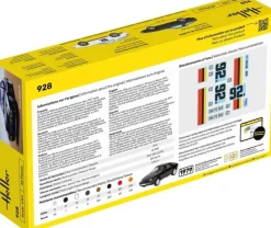 Heller 56149STARTER KIT Porsche 928 Plastikbausatz in 1:43 inkl. Kleber, Pinsel und Hauptfarben