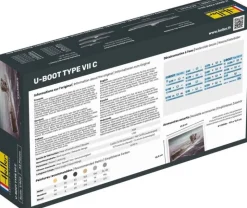 Heller 57002STARTER KIT U-Boot Type VII C Plastikbausatz in 1:400 inkl. Kleber, Pinsel und Hauptfarben