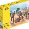 Heller 82754Straßenarbeiter Figuren Plastikbausatz in 1:24