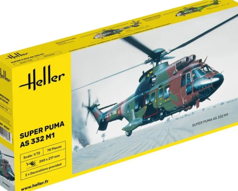 Heller 80367Super Puma AS 332 M1 Plastikbausatz in 1:72