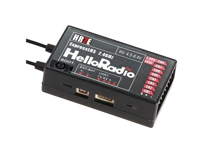 HelloRadio HR2003HR7E ELRS 2,4GHz Empfänger - 8 Kanäle schwarz