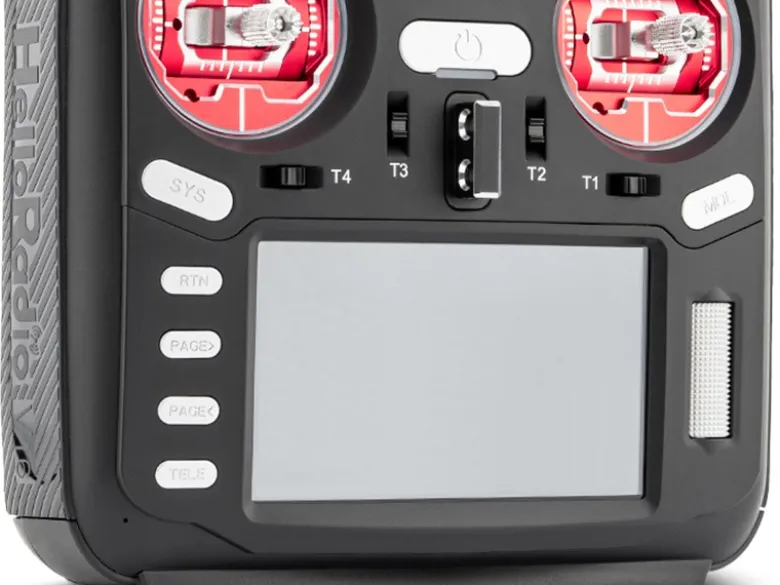 HelloRadio HR1004V16 MAX 2,4GHz - ELRS LBT Mode 2 Fernsteuerung, rot