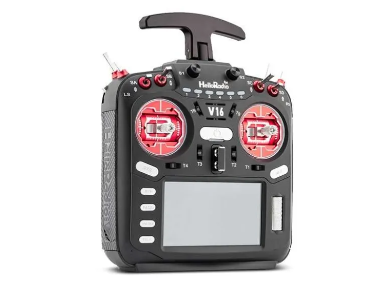 HelloRadio HR1004V16 MAX 2,4GHz - ELRS LBT Mode 2 Fernsteuerung, rot