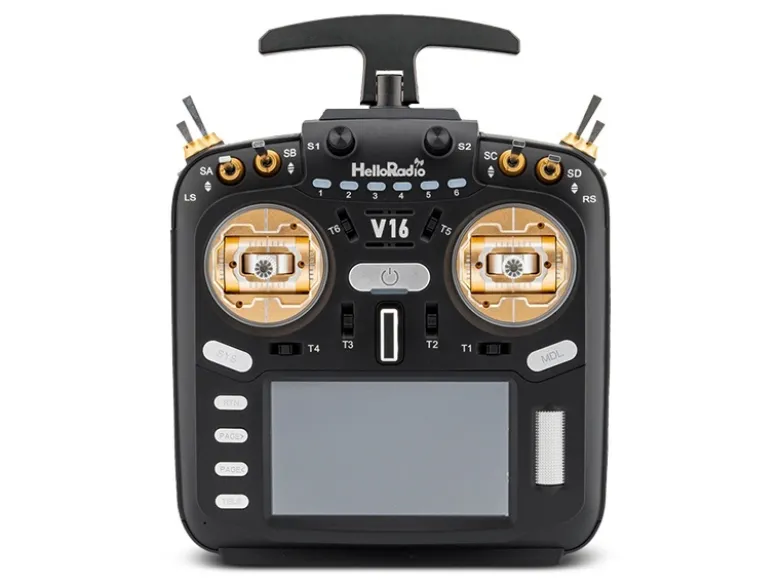HelloRadio HR1022V16 MAX 2,4GHz - 4in1 LBT Mode 2 Fernsteuerung, gold