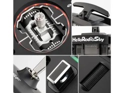 HelloRadio HR1064V14 MAX OLED 2,4GHz ELRS LBT M2 Fernsteuerung schwarz, schwarz