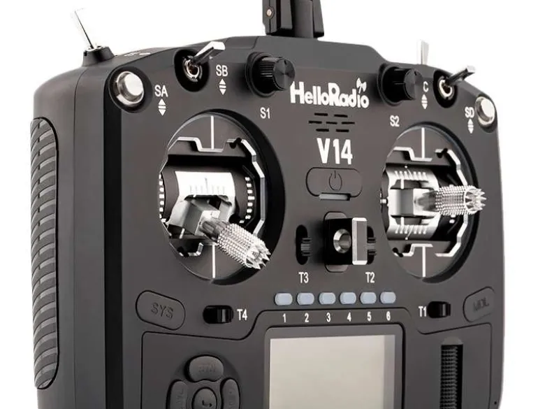 HelloRadio HR1064V14 MAX OLED 2,4GHz ELRS LBT M2 Fernsteuerung schwarz, schwarz