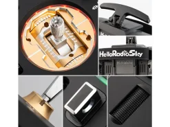 HelloRadio HR1067V14 MAX OLED 2,4GHz ELRS LBT M2 Fernsteuerung schwarz, gold