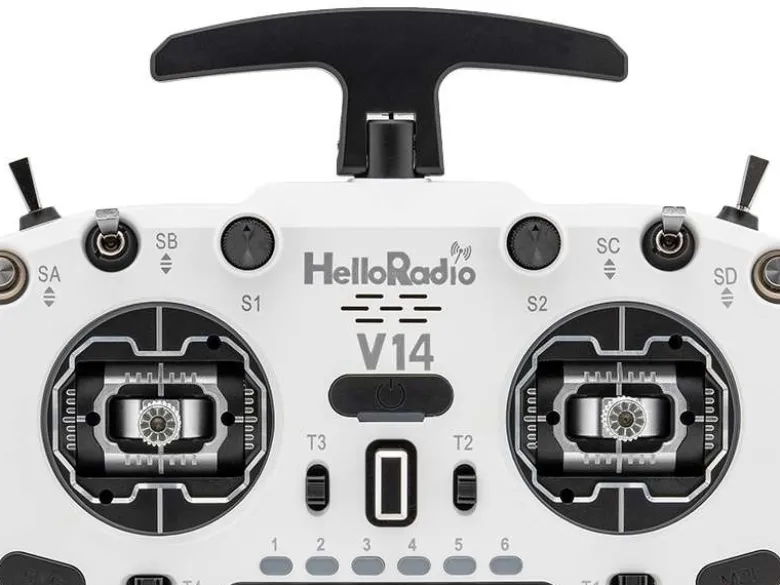 HelloRadio HR1034V14 MAX OLED 2,4GHz - ELRS LBT M2 Fernsteuerung weiß, schwarz