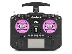 HelloRadio HR1066V14 MAX OLED 2,4GHz ELRS LBT M2 Fernsteuerung schwarz, lila