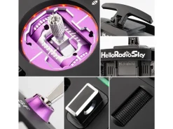 HelloRadio HR1066V14 MAX OLED 2,4GHz ELRS LBT M2 Fernsteuerung schwarz, lila