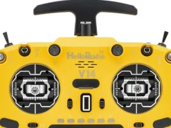 HelloRadio HR1050V14 MAX OLED 2,4GHz - 4in1 LBT M2 Fernsteuerung gelb, schwarz