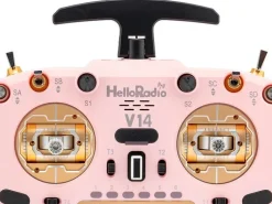 HelloRadio HR1048V14 MAX OLED 2,4GHz - 4in1 LBT M2 Fernsteuerung rosa, gold