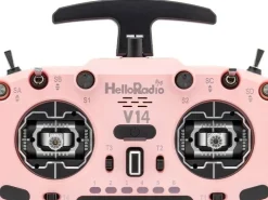 HelloRadio HR1042V14 MAX R9 OLED 2,4GHz ELRS LBT M2 Fernsteuerung rosa, schwarz