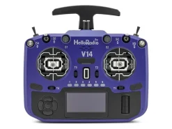 HelloRadio HR1045V14 MAX R9 OLED 2,4GHz ELRS LBT M2 Fensteuerung blau, schwarz