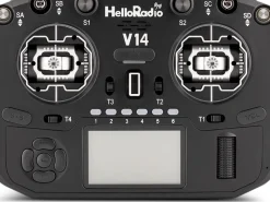 HelloRadio HR1068V14 MAX R9 OLED 2,4GHz ELRS LBT M2 Fernsteuerung schwarz, schwarz
