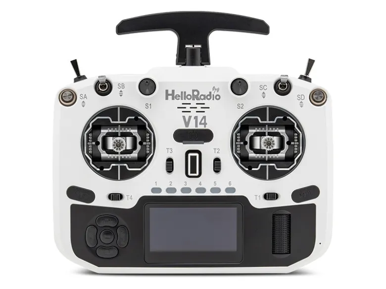 HelloRadio HR1043V14 MAX R9 OLED 2,4GHz ELRS LBT M2 Fernsteuerung weiß, schwarz