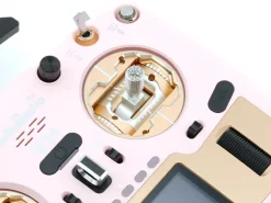 HelloRadio HR1039V14 MAX R9 OLED 2,4GHz ELRS LBT M2 Fernsteuerung rosa, gold