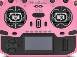 HelloRadio HR1040V14 MAX R9 OLED 2,4GHz ELRS LBT M2 Fernsteuerung pink, schwarz