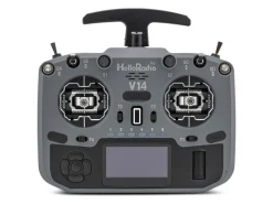 HelloRadio HR1037V14 MAX R9 OLED 2,4GHz ELRS LBT M2 Fernsteuerung grau, schwarz