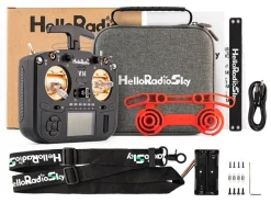 HelloRadio HR1075V14 MAX R9 OLED 2,4GHz 4in1 LBT M2 Fernsteuerung schwarz, gold