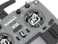 HelloRadio HR1055V14 MAX R9 OLED 2,4GHz 4in1 LBT M2 Fernsteuerung grau, schwarz