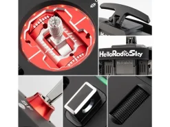 HelloRadio HR1073V14 MAX R9 OLED 2,4GHz 4in1 LBT M2 Fernsteuerung schwarz, rot