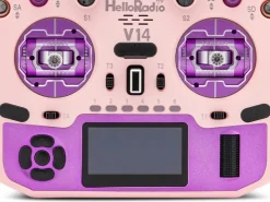 HelloRadio HR1062V14 MAX R9 OLED 2,4GHz 4in1 LBT M2 Fernsteuerung rosa, lila