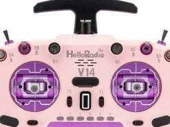 HelloRadio HR1062V14 MAX R9 OLED 2,4GHz 4in1 LBT M2 Fernsteuerung rosa, lila