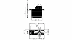 Hitec 112066Servo HS65MG Mikro-Klasse 2kg