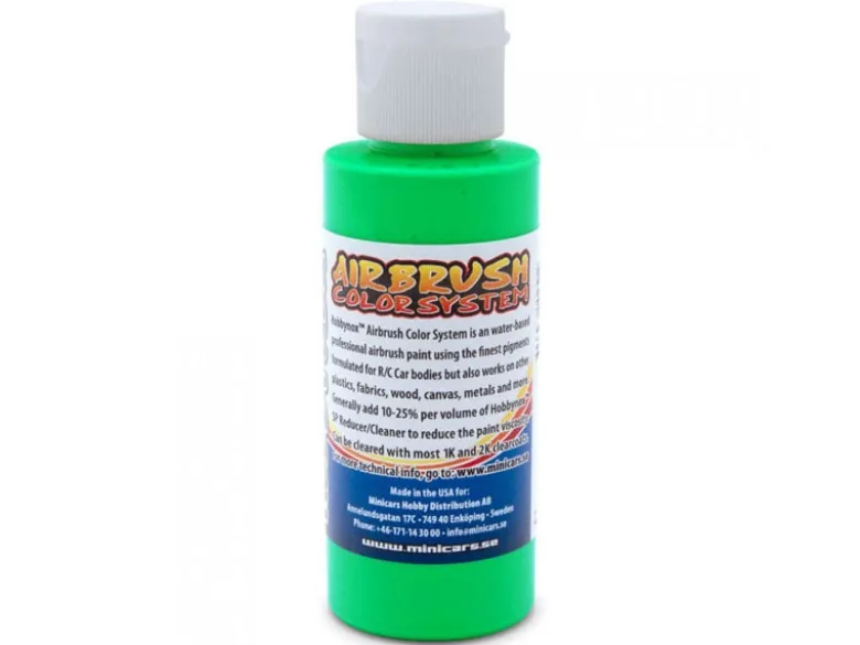 Hobbynox HN25080Airbrush Farbe neon grün 60ml