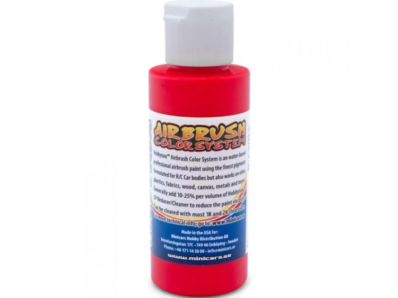 Hobbynox HN25050Airbrush Farbe neon rot 60ml