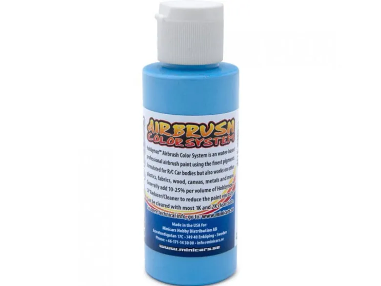 Hobbynox HN22090Airbrush Farbe solid himmelblau 60ml