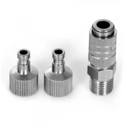 Hobbynox HN012-00Airbrush-Schnellkupplung G1/8 mit zwei Steckern