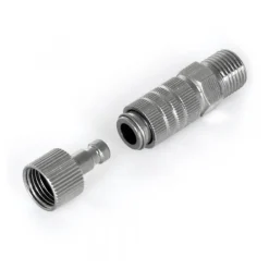 Hobbynox HN012-00Airbrush-Schnellkupplung G1/8 mit zwei Steckern