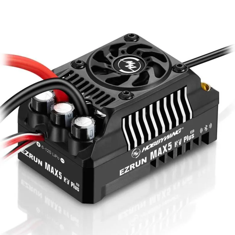 Hobbywing HW30104300Ezrun MAX5 HV Plus G2 Regler 300 Amp, 6-12s LiPo, BEC 6A