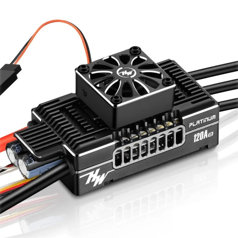 Hobbywing HW30203402Platinum Pro 120A Regler V5 3-8s, 10 A BEC
