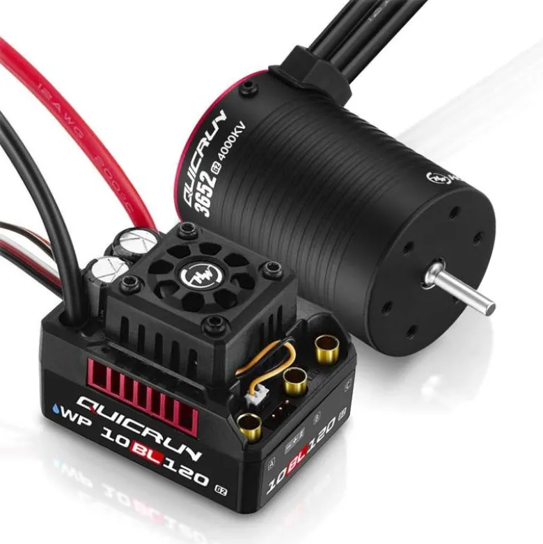 Hobbywing HW38030208Quicrun Brushless Combo WP10BL120G2 mit 3652SL-4000KV-G2 für 1:10