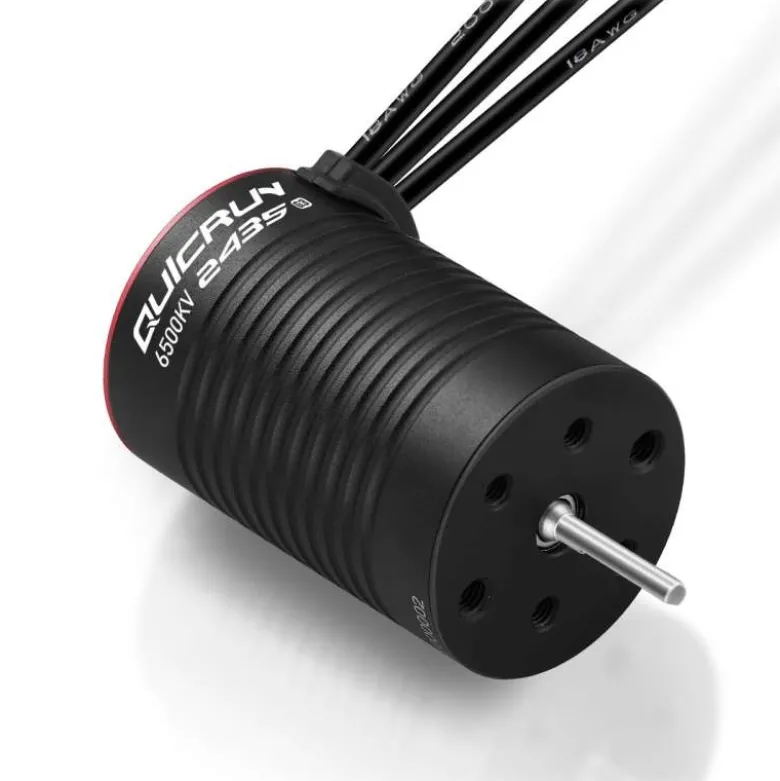 Hobbywing HW30404005QuicRun Brushless Motor 2435SL 6500kV RED G3 SE - 1/16, 1/18