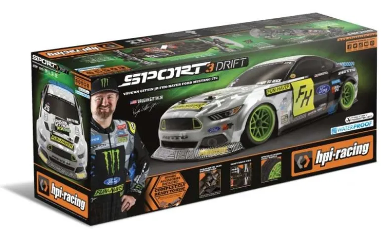 HPI H120094Sport 3 Drift VGJR Fun Haver Ford Mustang V2 1:10 2.4GHz RTR Topangebot !