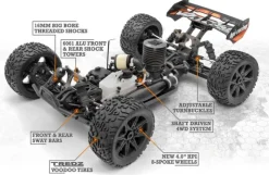 HPI H160180Vorza 4WD Truggy 1:8 Nitro F4.6 V2 2.4GHz RTR