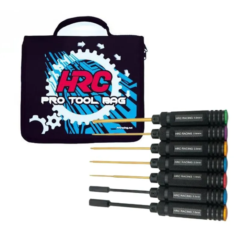 HRC HRC9934B-SET-2Werkzeugtasche mit Werkzeugen - Racer Set V2 (enthält HRC9934B und 9 Werkzeuge)