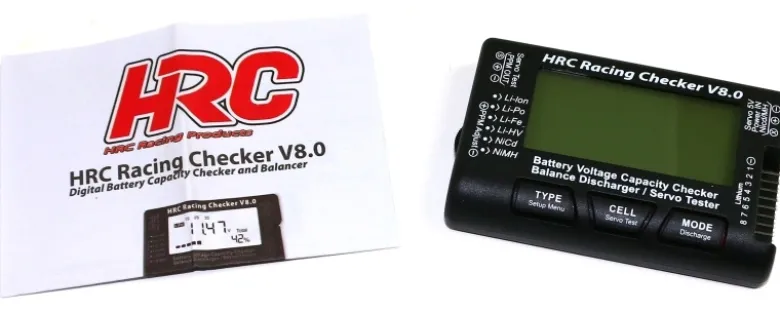 HRC HRC9372CBatterie Checker V8 1-8S Prüfer und Balancer mit Servotester