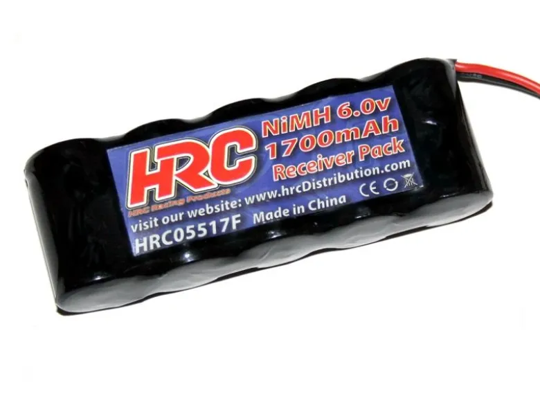 HRC HRC05517FBEmpfänger Akku NiMH 5 Zellen flach 6V 1700mAh BEC-Stecker