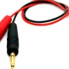 HRC HRC9107Ladekabel 4mm Stecker zu EC2 Stecker, 300mm - Gold