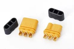 HRC HRC9020PMR30 Triple Goldstecker (1x Stecker / 1x Buchse)